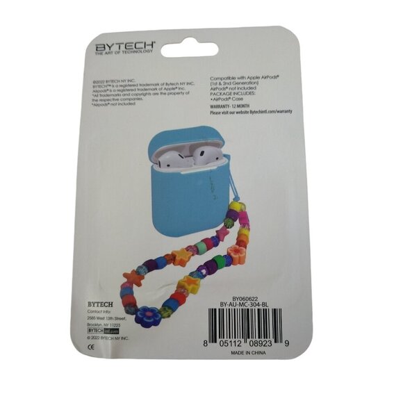 Silicone Airpods Case With Charm 1st & 2nd Generation Compatible NEW In Package - Picture 4 of 4